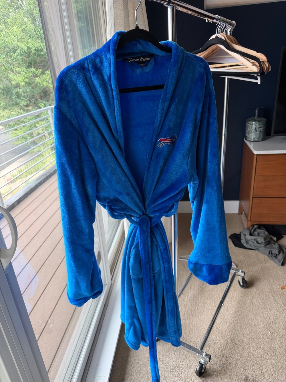 Buffalo Bills Blue Plush Robe